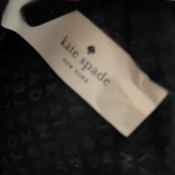 Kate Spade pearl satchel/crossbody. Black velvet & leather. Gold hardware. EUC. - Picture 7 of 9